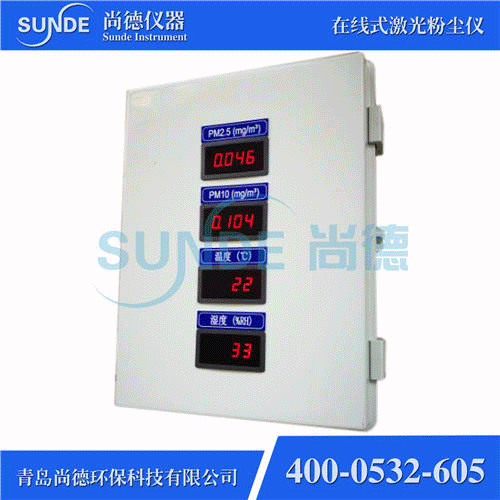 SN-F802 智能型在線(xiàn)式粉塵濃度檢測(cè)儀（PM2.5+PM10，帶外顯）